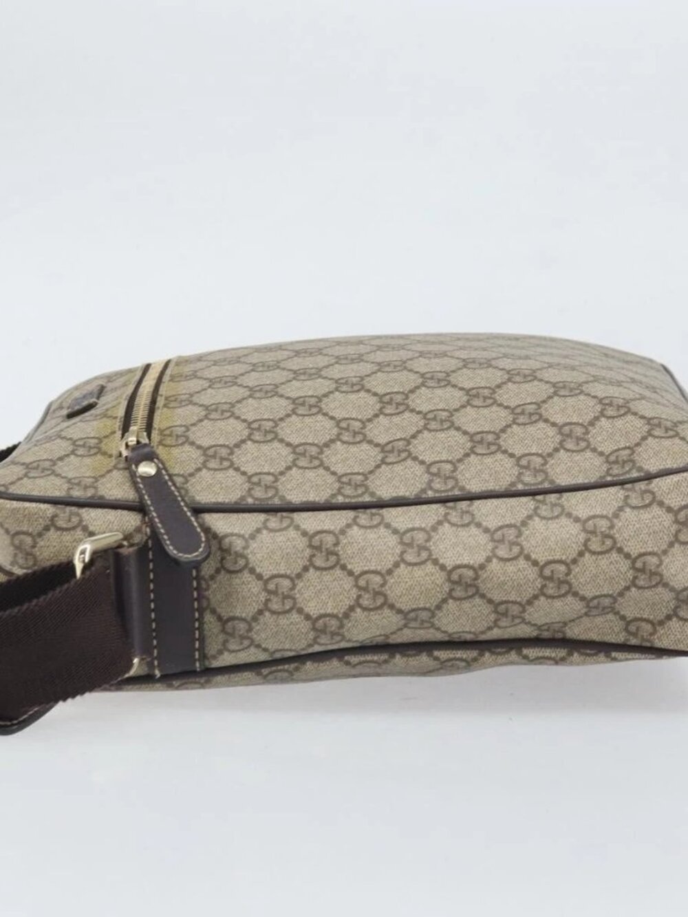 GUCCI GG Supreme Shoulder Bag PVC Beige Gold 201448 Auth ep13070 - Picture 5 of 15